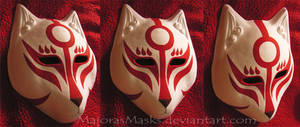 [original] Amaterasu-inspired fox mask |COMMISSION