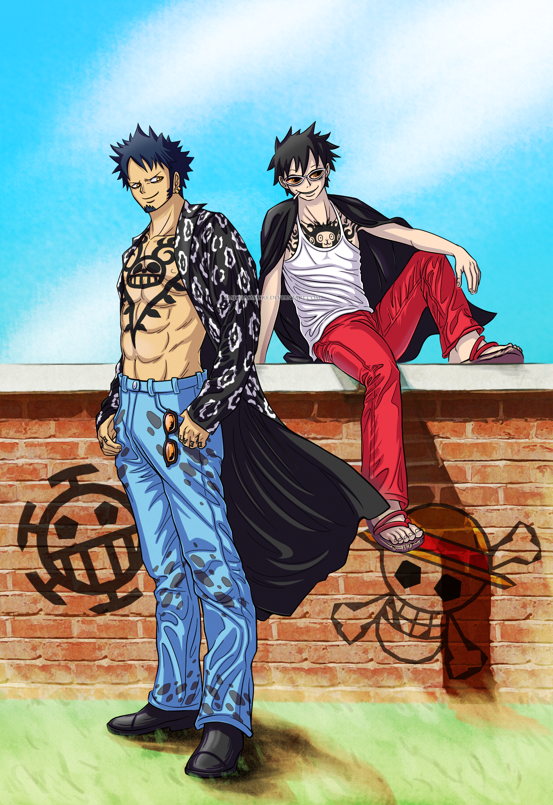 Pirate Alliance Law And Luffy From One Piece By Majorasmasks On Deviantart Pirate Alliance Law And Luffy From One Piece By Majorasmasks On Deviantart