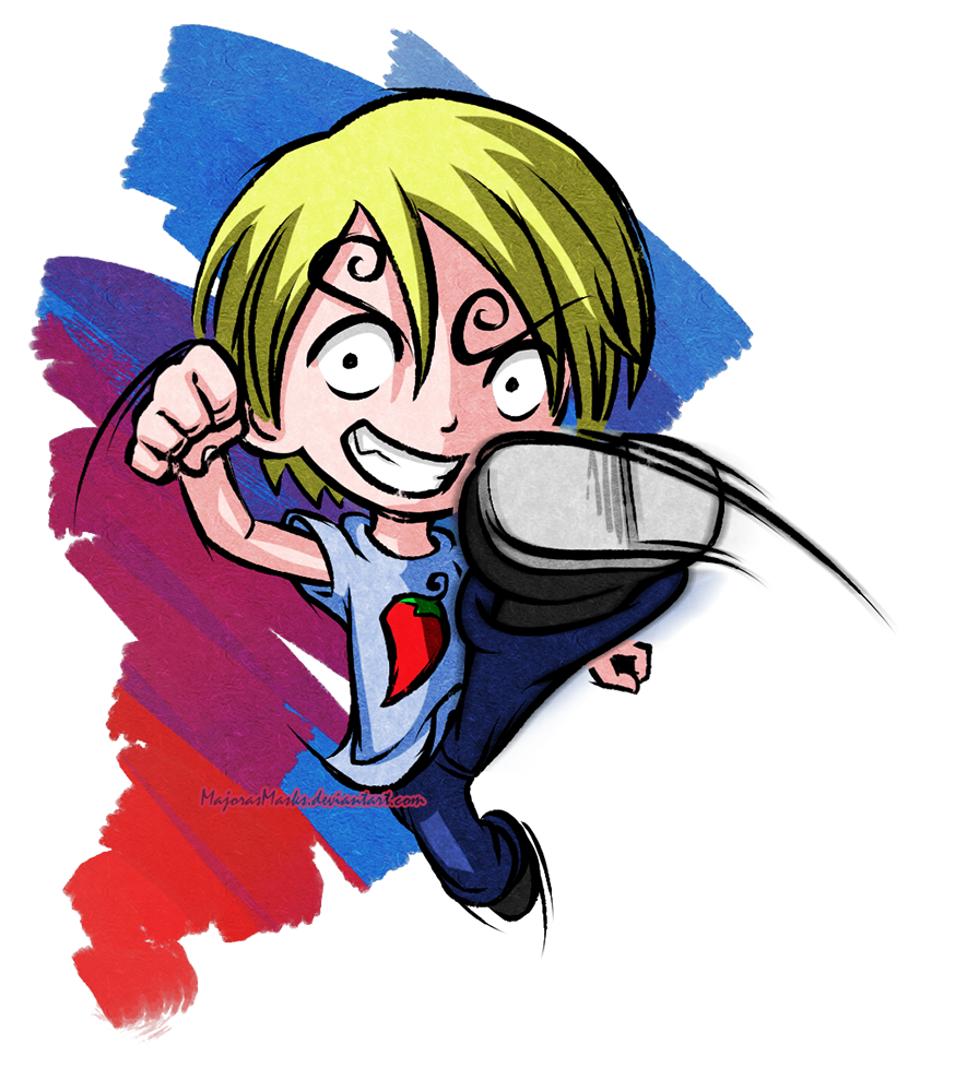 [One Piece] Spicy Sanji! (Zelda TWW style chibi)