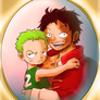 Past and Future (Zoro and Luffy from One Piece)