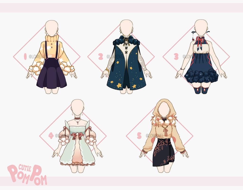 [CLOSED] Cutie Pom Pom : clothes adoptable