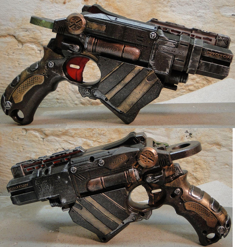 Nerf Proton Steampunk sidearm by Hypercats on