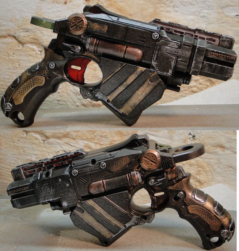 Nerf Proton Steampunk sidearm