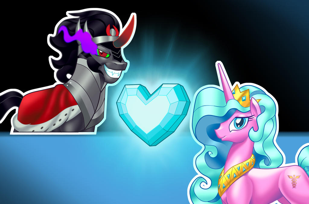 King Sombra and Radiant Hope with Crystal Heart