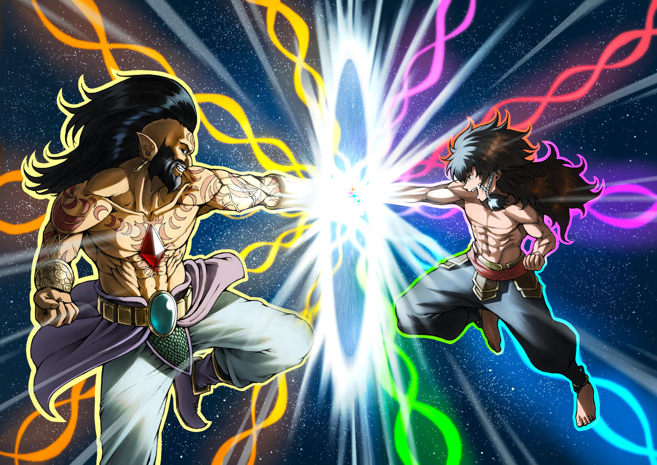 Fajar vs Dark Djinn Drahka by zupakyo