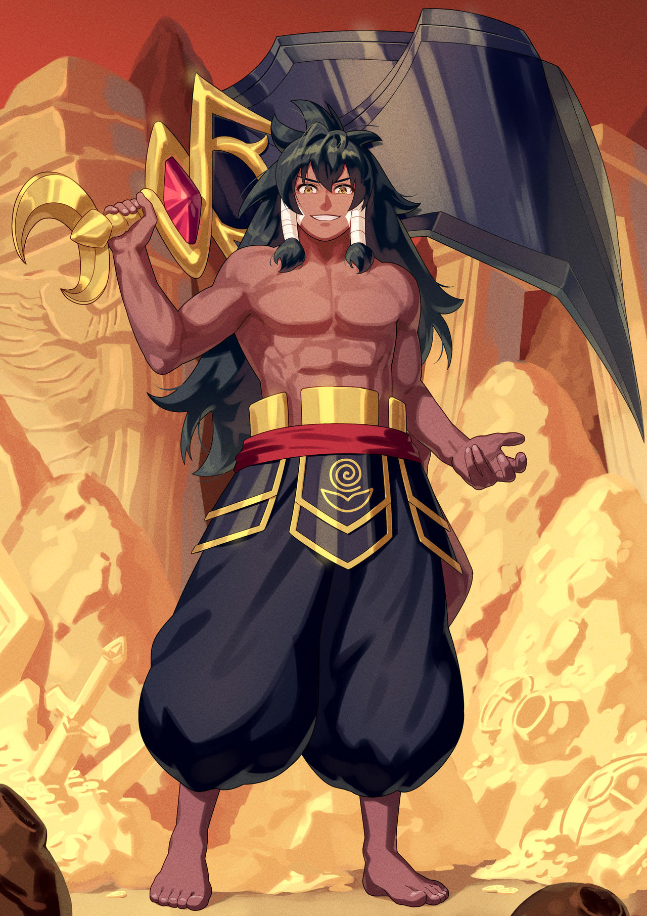 Genie Chronicles - Fajar's Giant Iron Sword