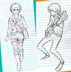 Scott Pilgrim sketches 1