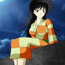 Rin awaits the return of Sesshomaru