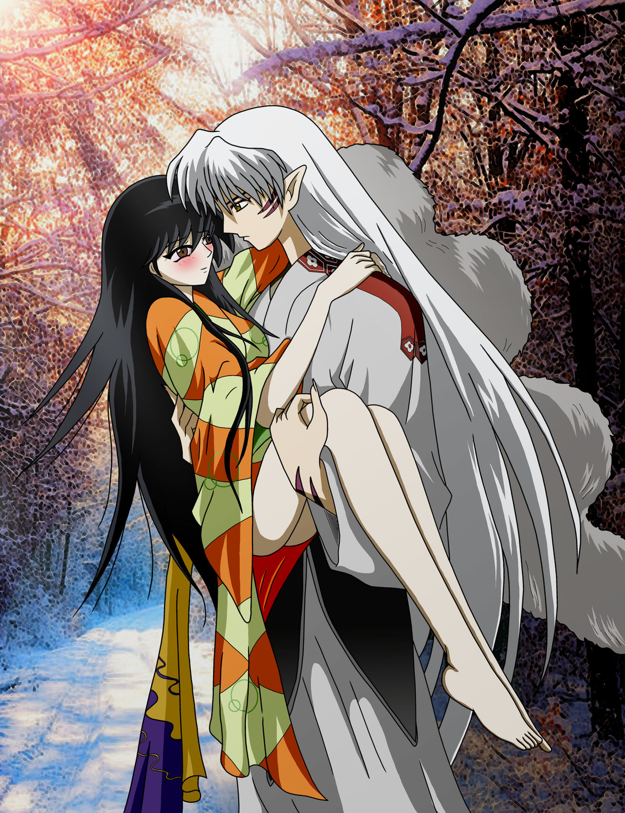Sesshomaru and Rin Love by inusesshrin on DeviantArt