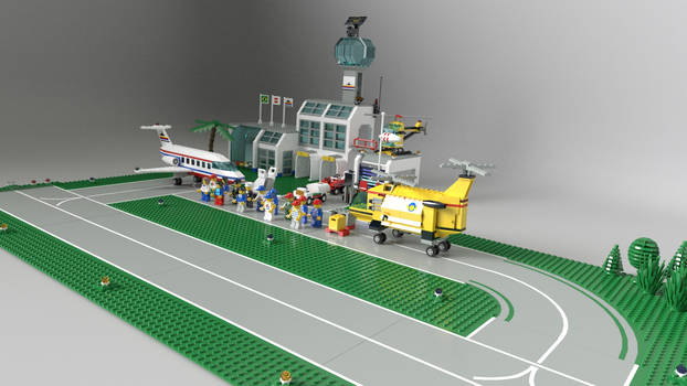 Mistura de aeroportos Lego - Lego airports fusion