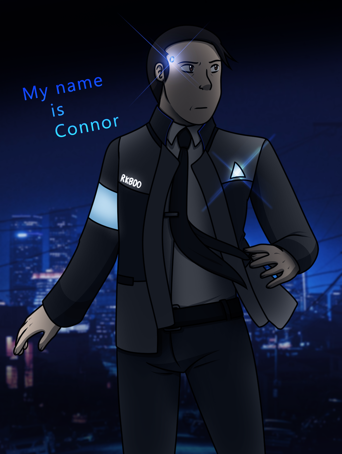 Connor - Detroit Become Human ~ by Naty-js on DeviantArt