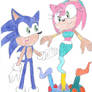 Sonic Meets Genie Amy