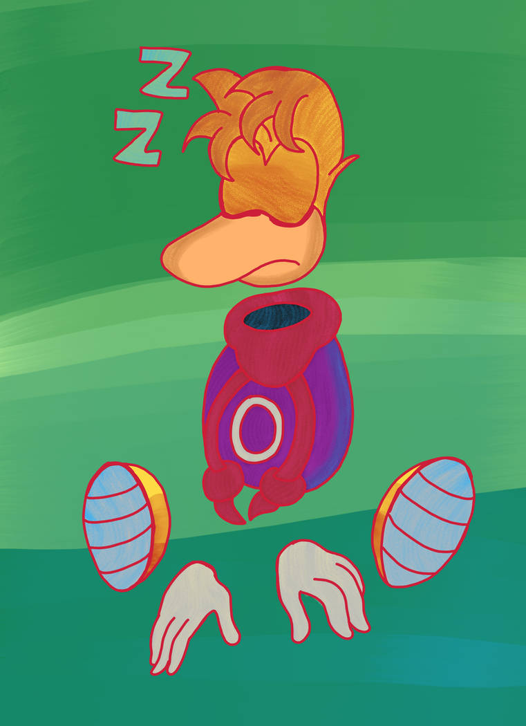 Pyjamas Rayman Sleeping Rayman by BlueSpeedsFan92 on DeviantArt