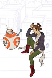 WIP- Rey and BB8