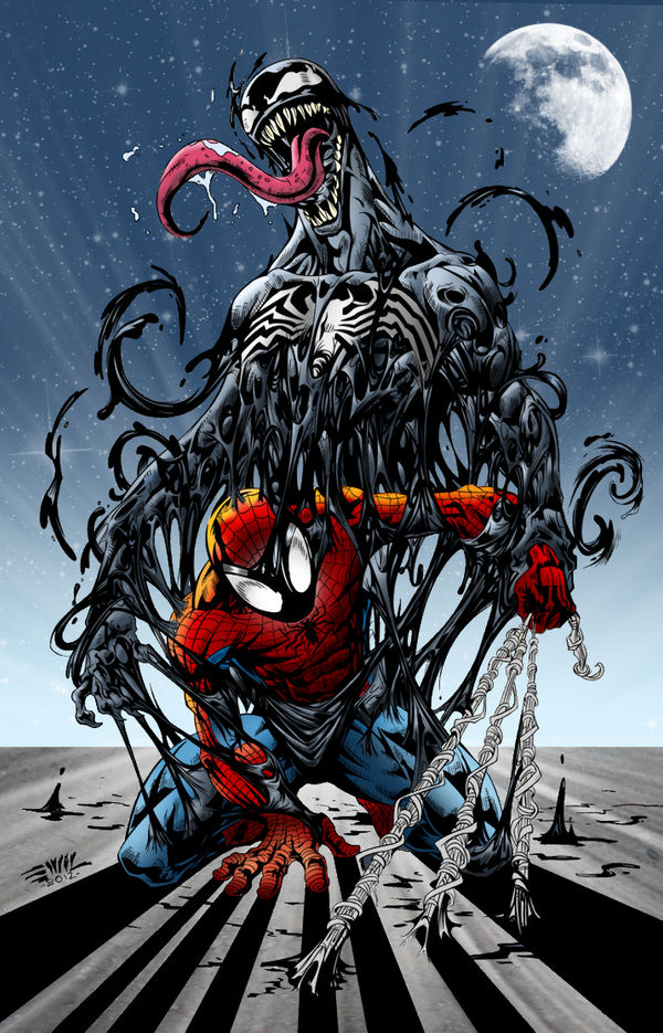 Человек паук тотальный. Человек паук Веном комикс. Комик человек паук Веном. Веном и человек паук Comics. Веном паук.