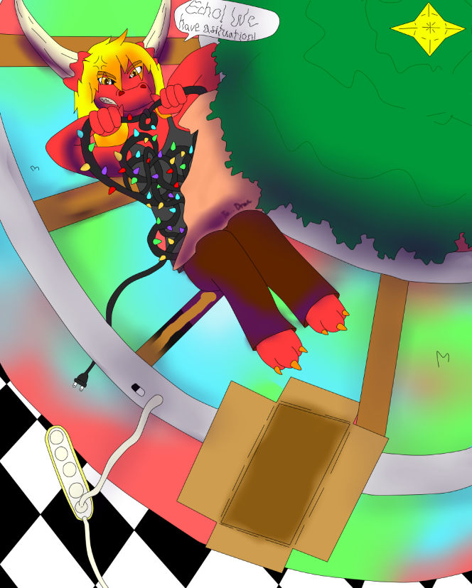 Untangling Deviantart Angry Drac Untangling Christmas Lights by xXRaggedFangXx on DeviantArt