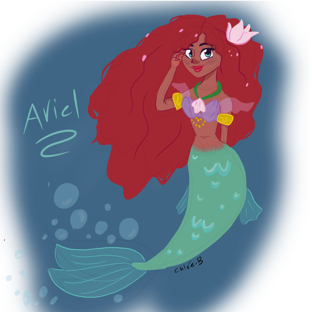 Halle Bailey the little mermaid by beggtoons on DeviantArt