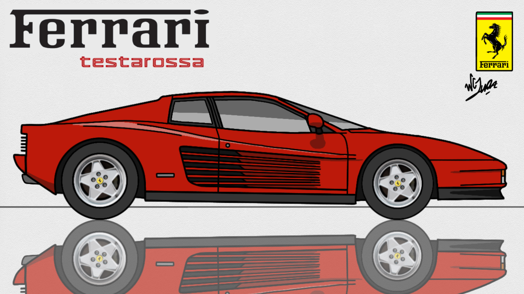 Testarossa Deviantart Ferrari Testarossa Art by WCJuan on DeviantArt