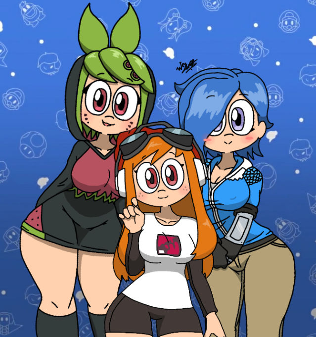 Thicc Meggy, Tari And Melony Together In One Pic by WCJuan on DeviantArt