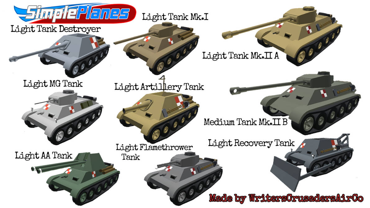 My Tanks Builds in Simpleplanes! by WCJuan on DeviantArt