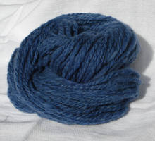 Bumpy blue handspun