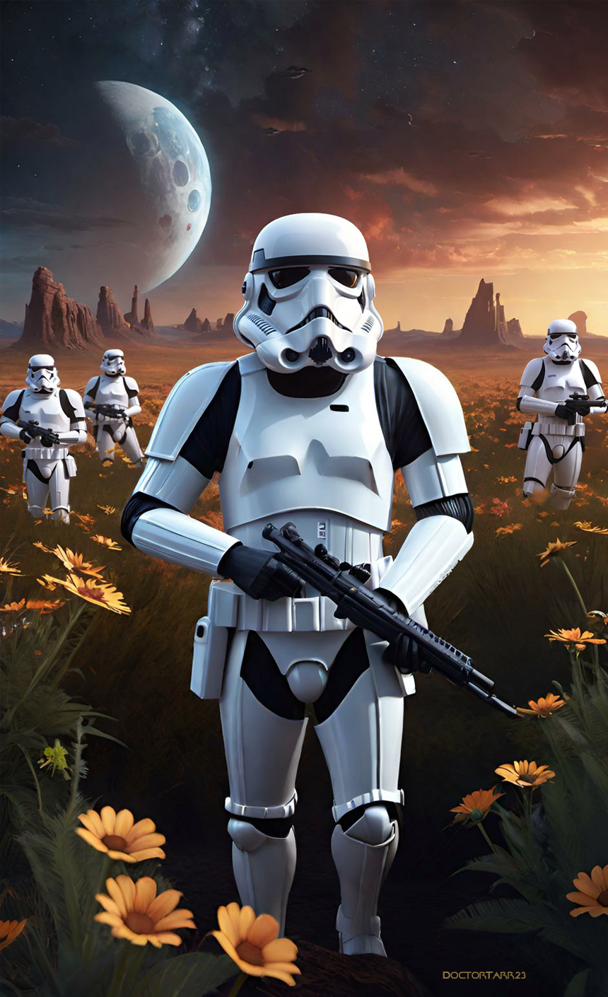 stormtroopers movement to contact planet akiva by... Troopers Advance through the Daisies by DoctorTarr23 on DeviantArt