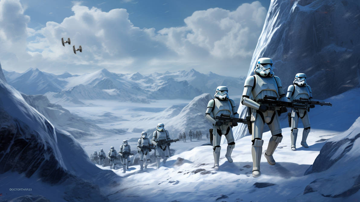 stormtroopers movement to contact planet akiva by... Storm Trooper Patrol - Planet Hoth by DoctorTarr23 on DeviantArt