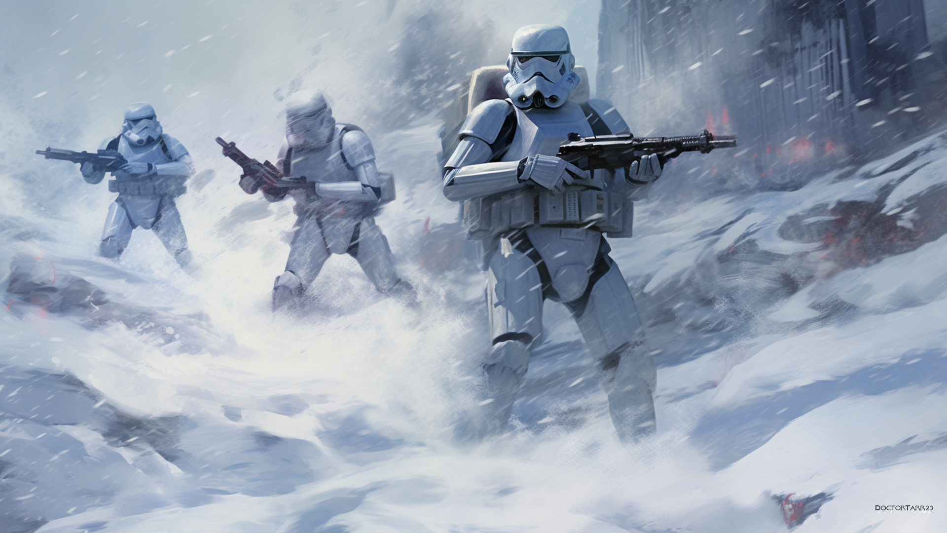 stormtroopers movement to contact planet akiva by... Storm Trooper Patrol - Planet Hoth by DoctorTarr23 on DeviantArt