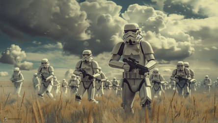 Stormtroopers in Pursuit Planet Maridun by DoctorTarr23