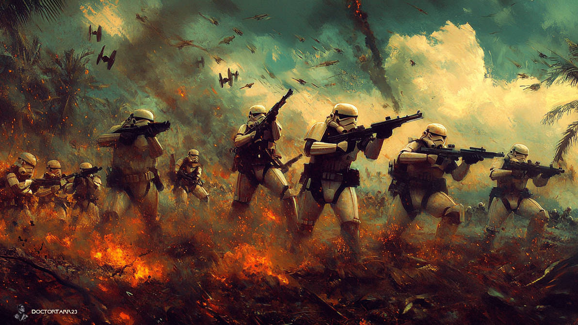 stormtroopers movement to contact planet akiva by... Stormtroopers Attack Planet Dantooine - SWTOR by DoctorTarr23 on DeviantArt