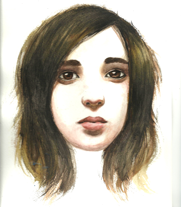 watercolour portrait