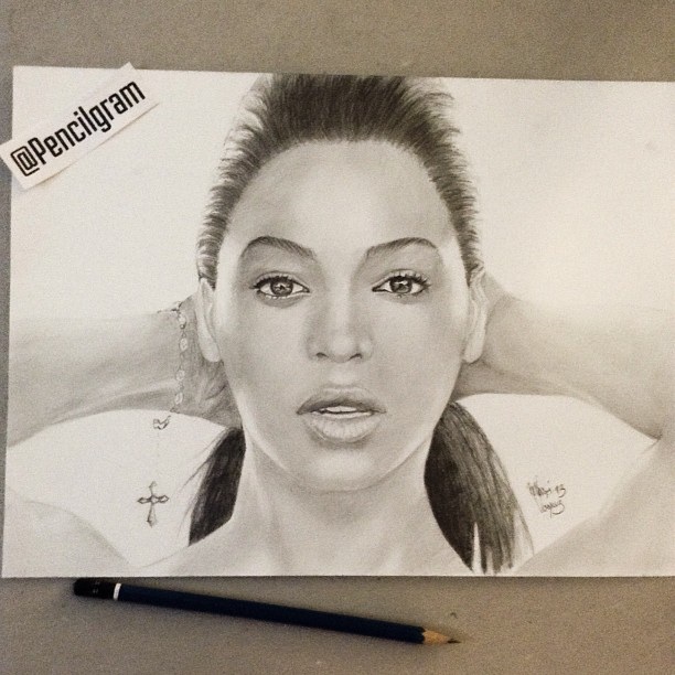 Beyonce Pencil portrait by Pencilgram on DeviantArt