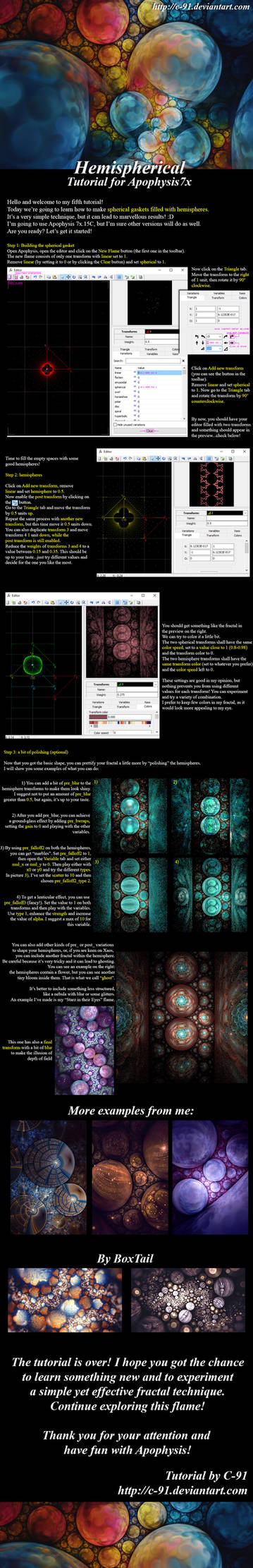 Hemispherical Apophysis Tutorial