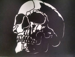 Cut paper Skull