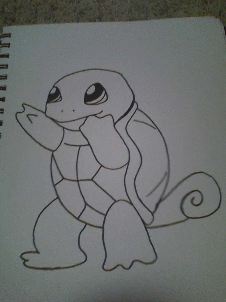 squirtle line art by BookWormJLG2010 on DeviantArt