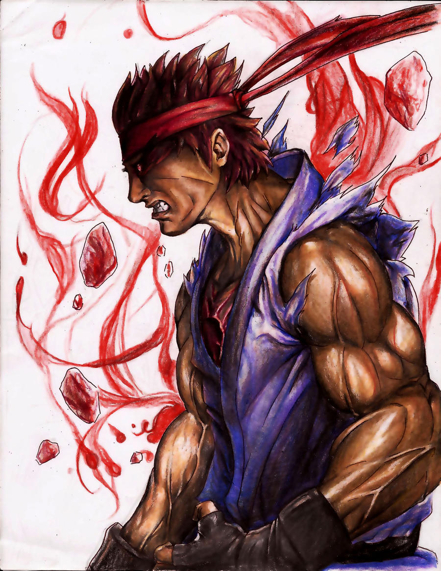 evil ryu street fighter by star-co on DeviantArt