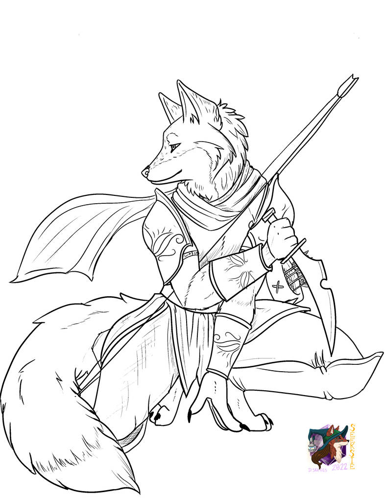 Foxkin Rouge (a dnd character commission) by seeksie on DeviantArt