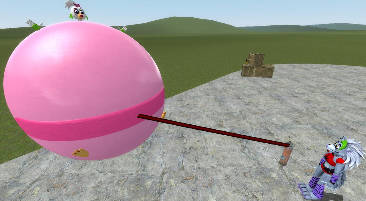 Roxanne Wolf Inflated Glamrock Chica by braydenhalo on DeviantArt