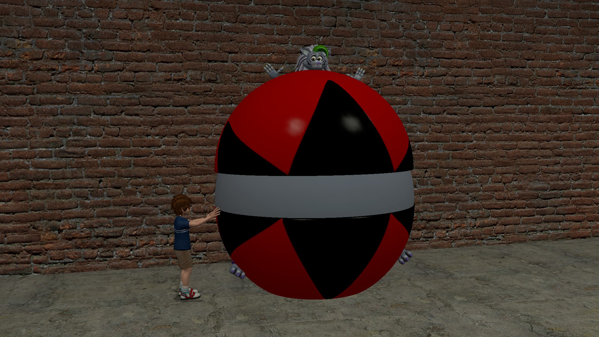 Gregory Playing Inflated Roxanne Wolf by braydenhalo on DeviantArt