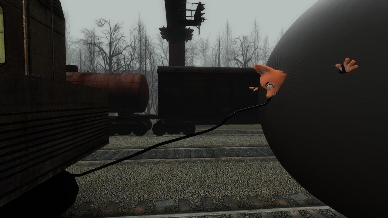 Diane Gets Inflated From Gas Hose Back Train by braydenhalo on DeviantArt