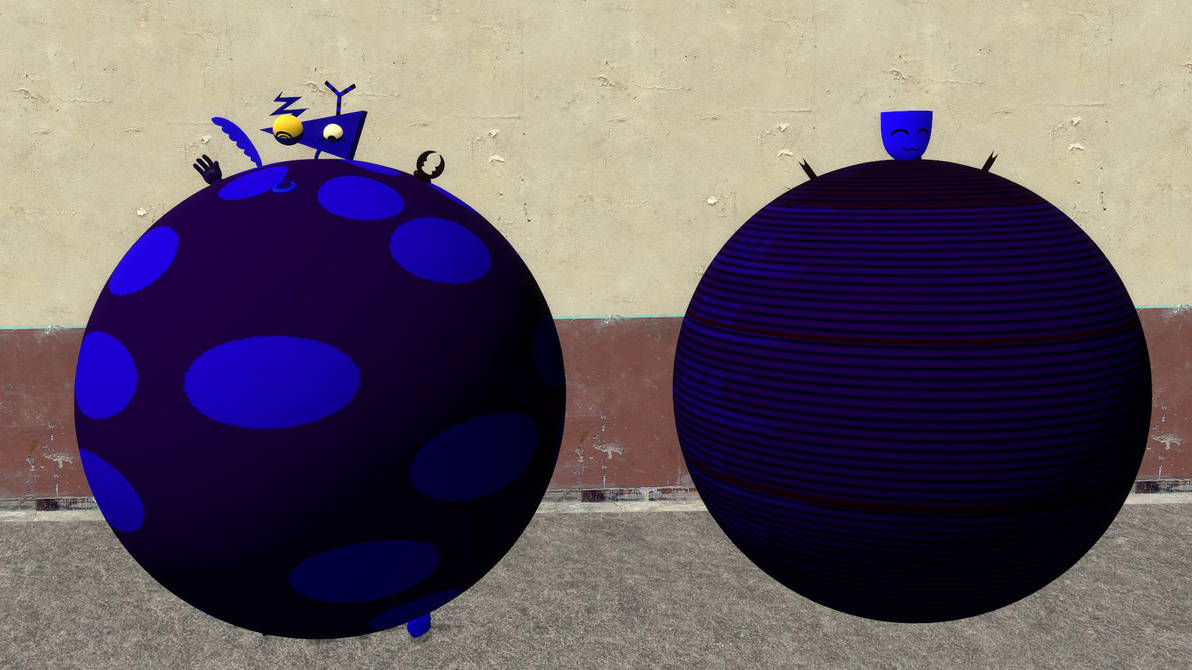 Inflated Blueberry Zooble and Gangle by braydenhalo on DeviantArt