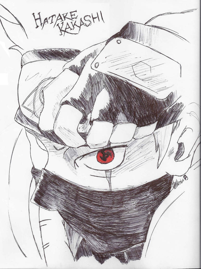 kakashi) from naruto sketch drawing by CreepyKeyPasta on DeviantArt