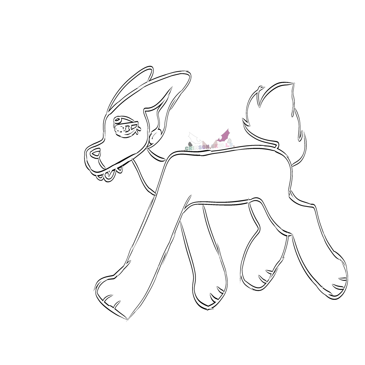 Running Base Deviantart F2u running canine base by tatertots0w0 on DeviantArt