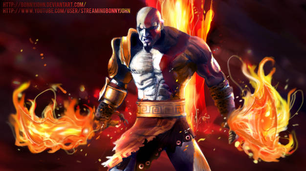 Kratos God of War Speed Painting