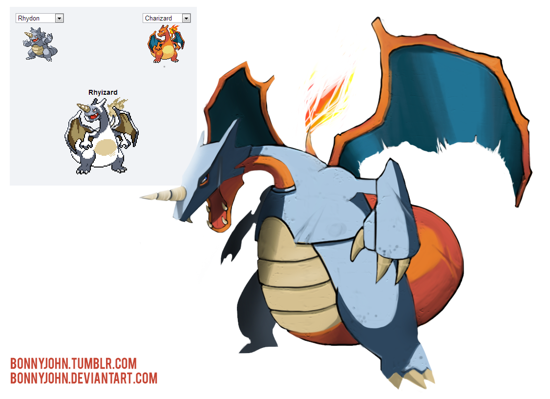 Pokemon Fusion 7 - Rhyzard! (Charizard + Rhydon)