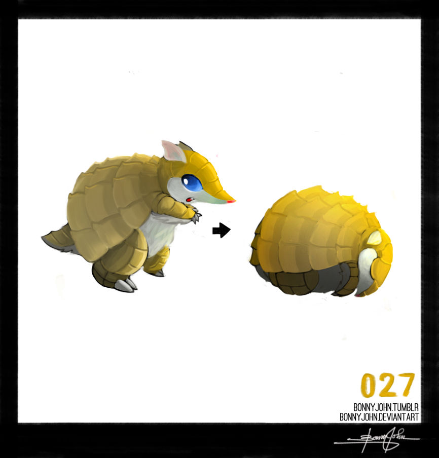 Sandshrew! Pokemon One a Day! by BonnyJohn on DeviantArt