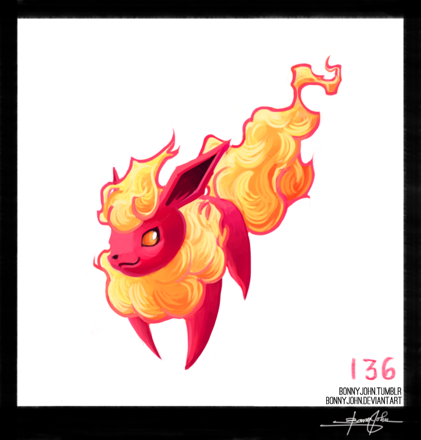 Flareon!  Pokemon One a Day!