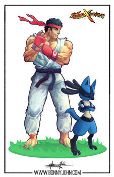 Ryu x Lucario - Pokemon x Street Fighter!