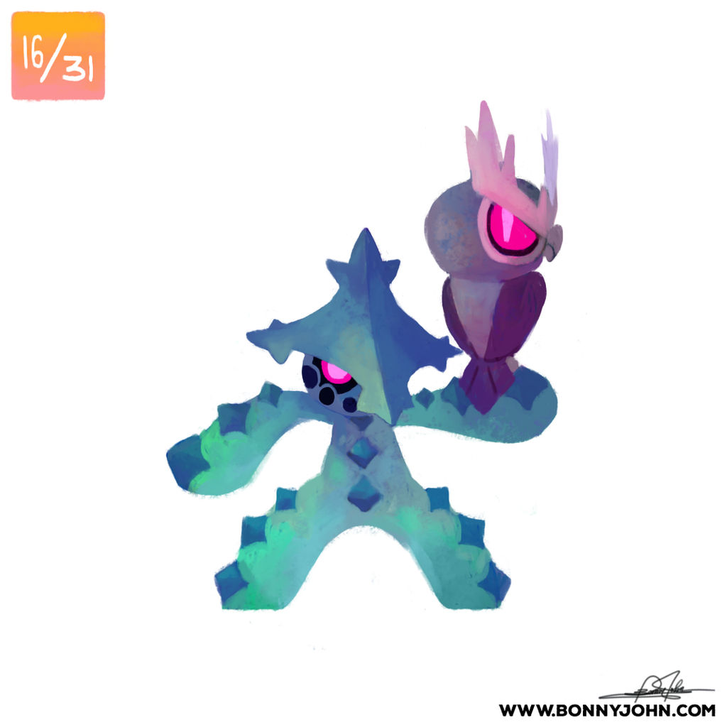 10/16 - Cacturne and Noctowl! by BonnyJohn