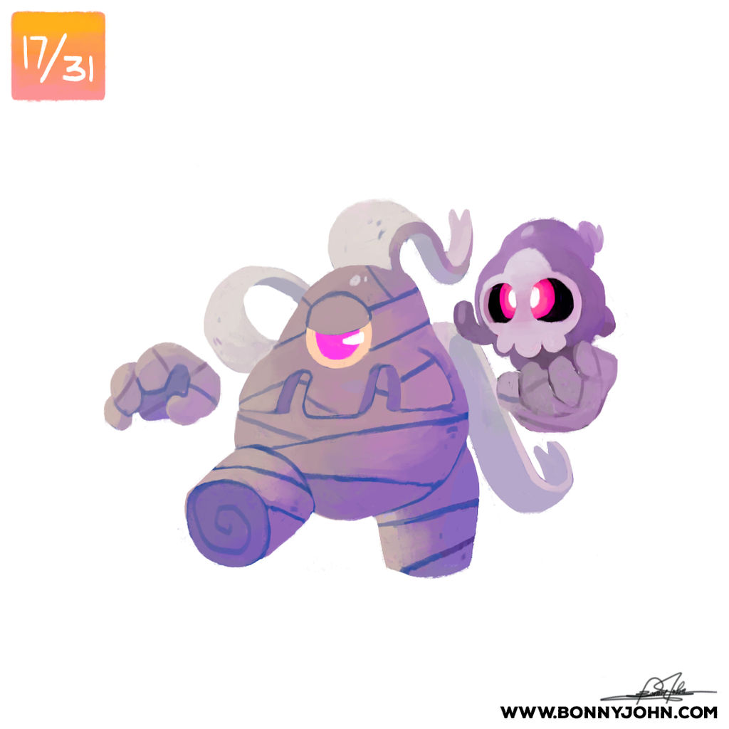 10/17 - Duskull and Dusclops! by BonnyJohn